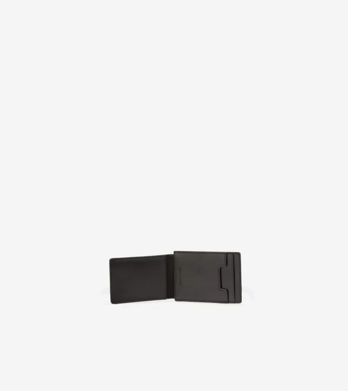 Washington Perforated Card Case Black Men Cole Haan Wallets