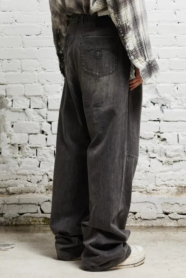 WAYNE DENIM TROUSER 8211 KANE BLACK Women R13 Denim