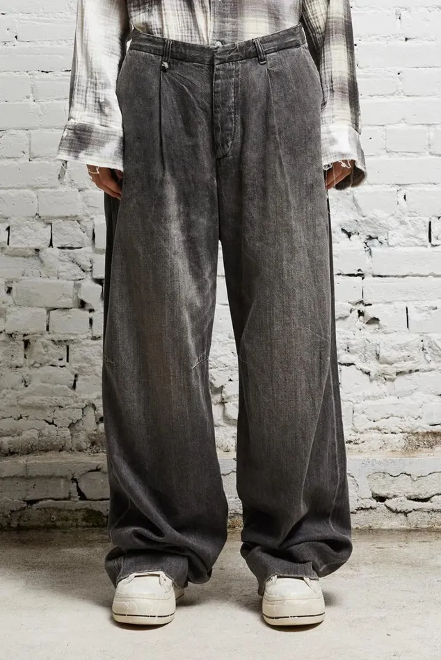 WAYNE DENIM TROUSER 8211 KANE BLACK Women R13 Denim