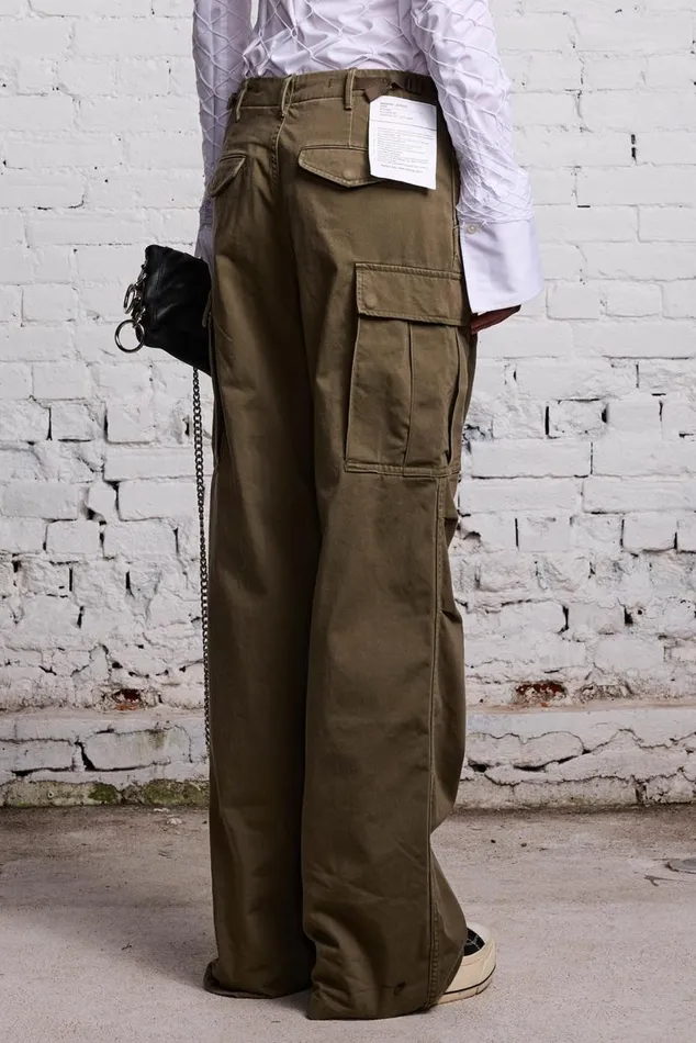 WIDE LEG CARGO 8211 OLIVE Women R13 Pants and Shorts