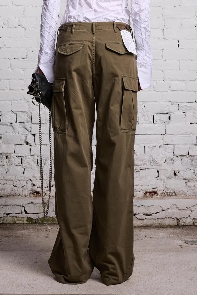 WIDE LEG CARGO 8211 OLIVE Women R13 Pants and Shorts