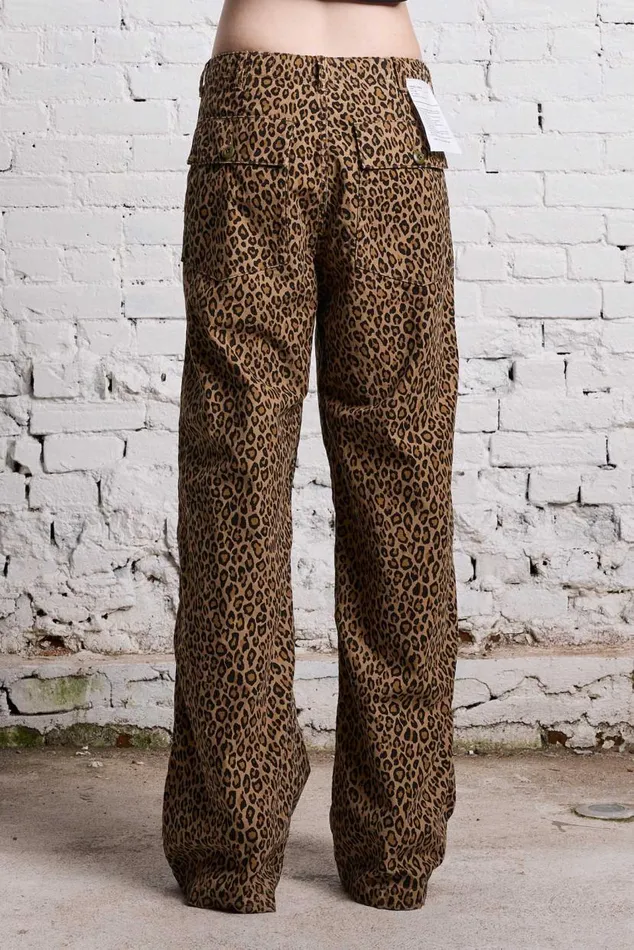 WIDE LEG UTILITY PANT 8211 LEOPARD Women R13 Pants and Shorts