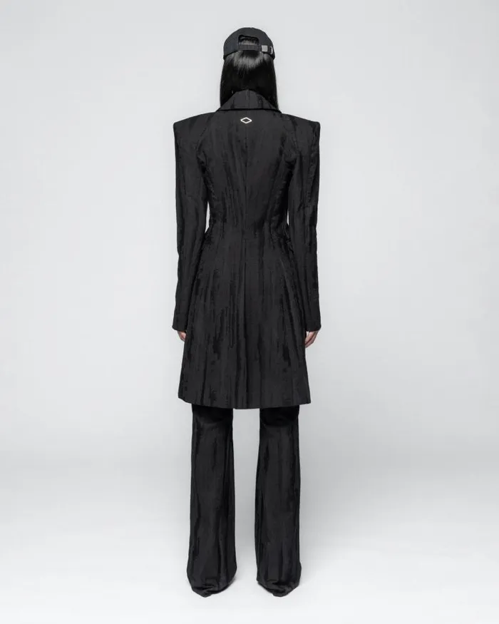Women Coats And Jackets Han Kjbenhavn Longline Linen Blazer 8211 Black