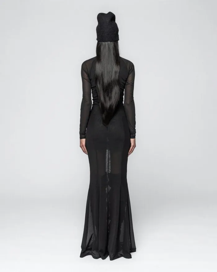 Women Dresses And Skirts Han Kjbenhavn Draped Mesh Dress 8211 Anthracite Black