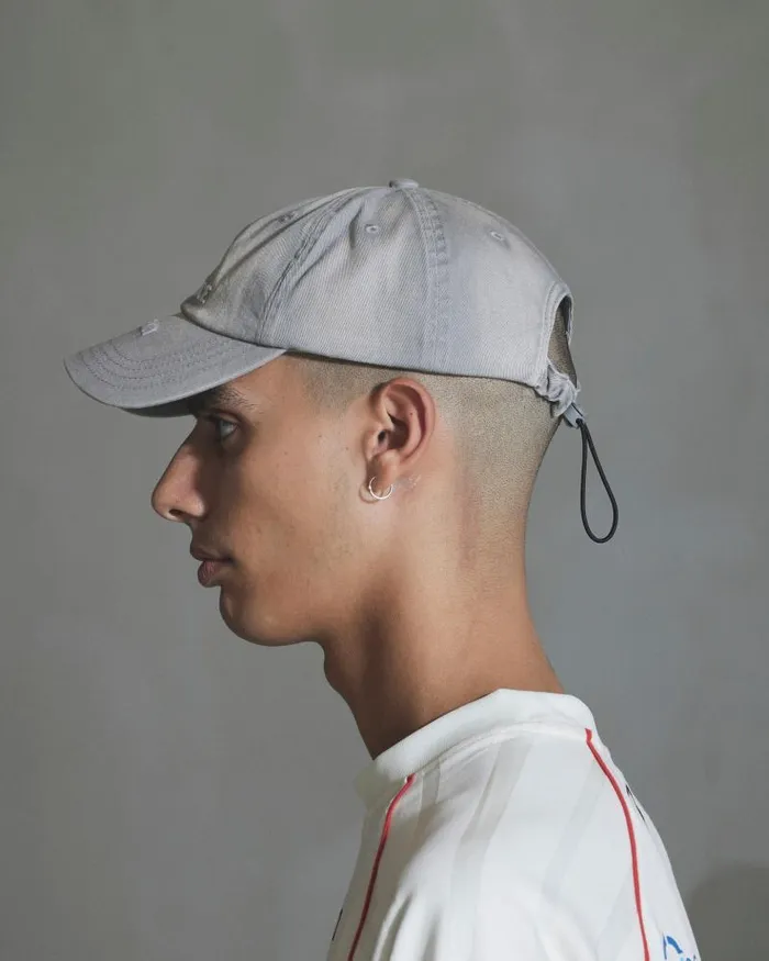 WomenMen Hats And Caps Han Kjbenhavn Silence Logo Baseball Cap 8211 Steel Grey