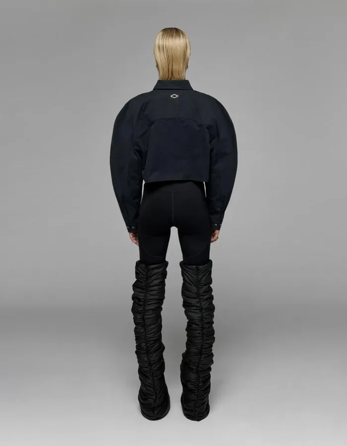 Women Shirts Han Kjbenhavn Cotton Cropped Cargo Pockets Shirt 8211 Black Women Shirts Han Kjbenhavn Cotton Cropped Cargo Pockets Shirt 8211 Black