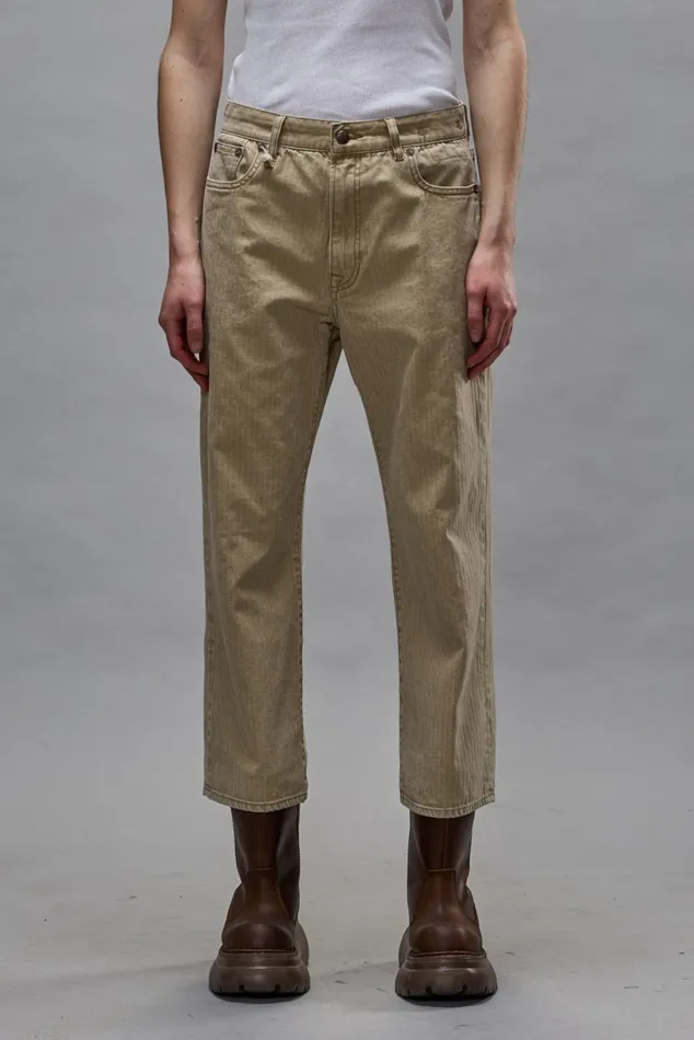 XBOYFRIEND JEAN 8211 KHAKI HERRINGBONE TWILL Women R13 Denim