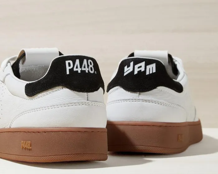 Yam WhiteNero WomenMen P448 Low Tops Yam WhiteNero WomenMen P448 Low Tops