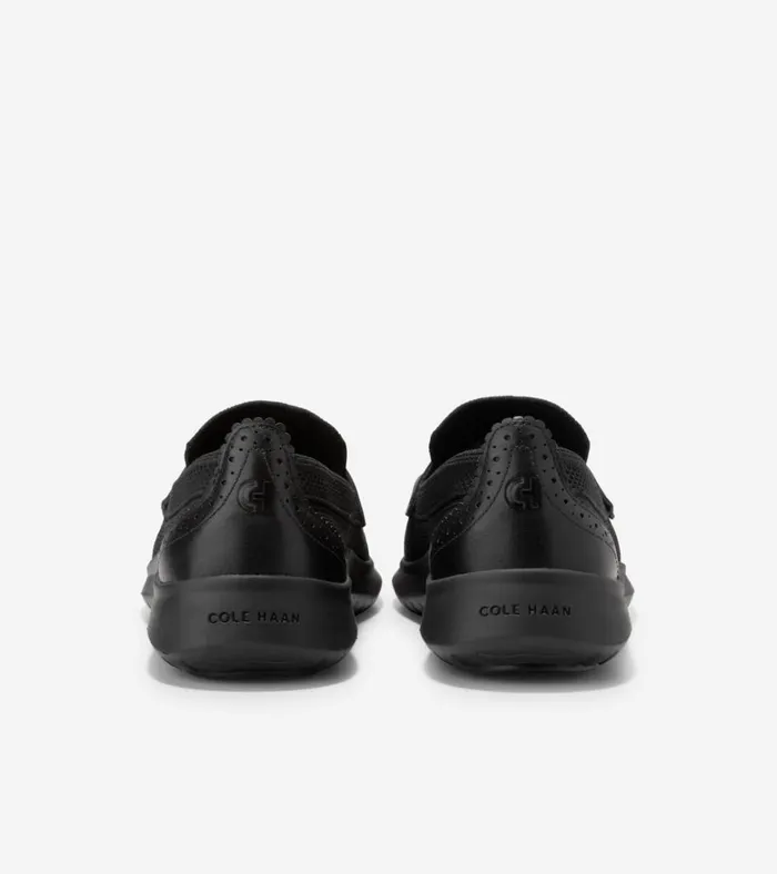 ZERGRAND Meritt Loafers Black Stitchlitetrade Women Cole Haan Loafers and Drivers