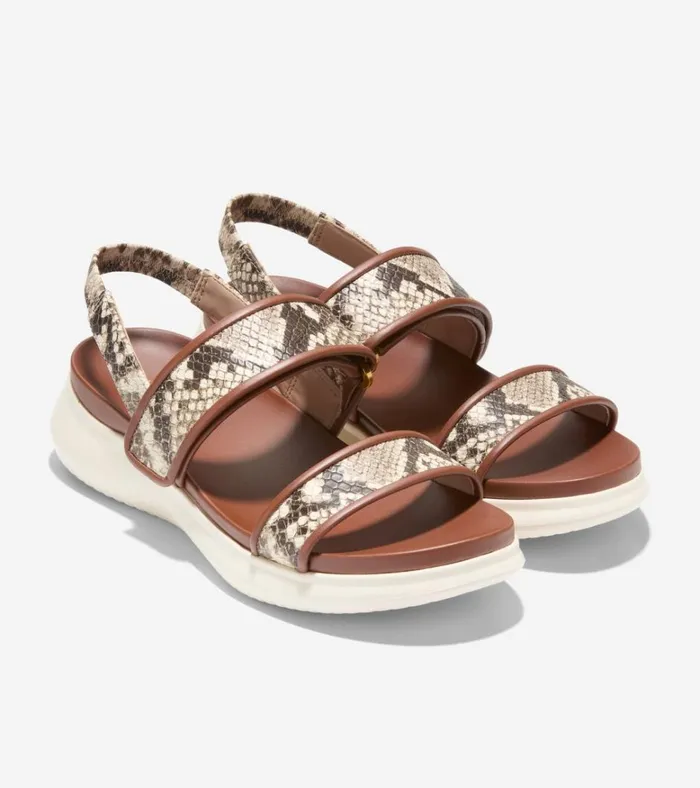 ZERGRAND Meritt Sandals Sandollar Snake Printbirch Women Cole Haan Sandals
