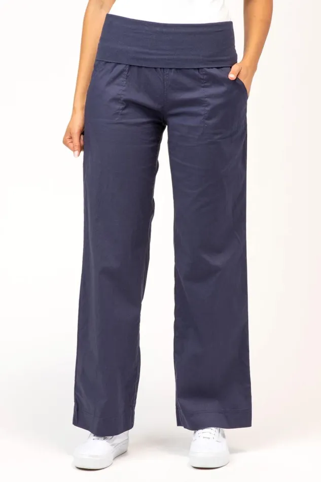 4Pocket Fold Over Pant Navy Clothing XCVI Pants