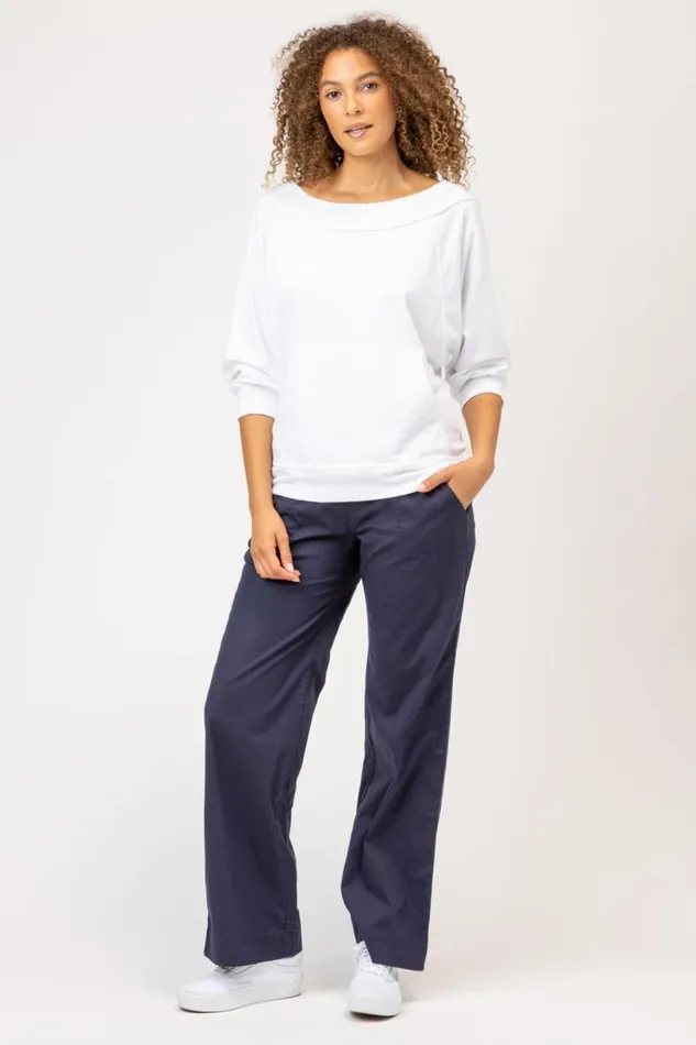 4Pocket Fold Over Pant Navy Clothing XCVI Pants