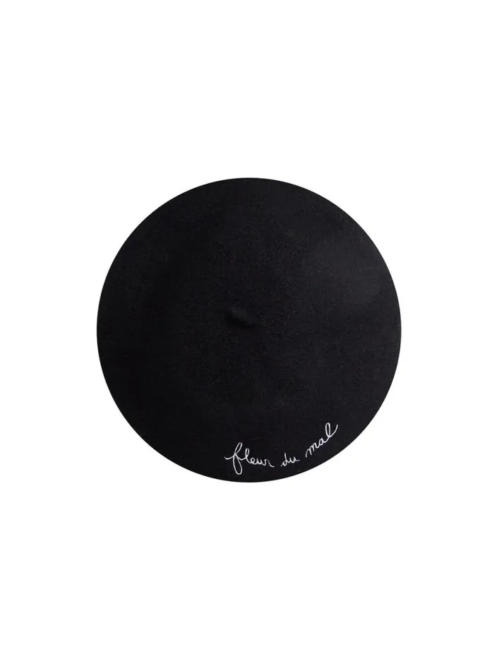 Accessories Clothing Fleur Du Mal Fleur Beret Black