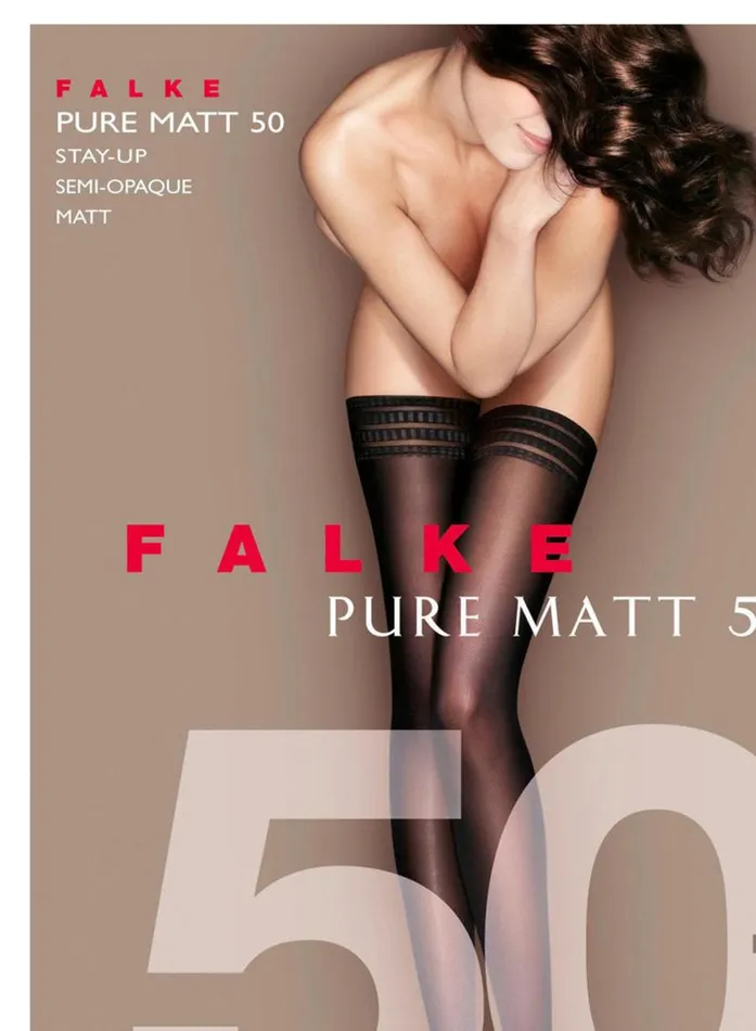 Accessories LingerieClothing Fleur Du Mal Falke Pure Matte 50 Stay Up Stockings Black
