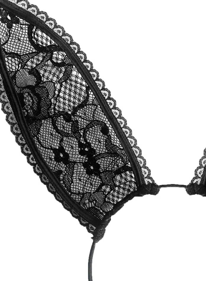 Accessories LingerieClothing Fleur Du Mal Lace Bunny Ears Black