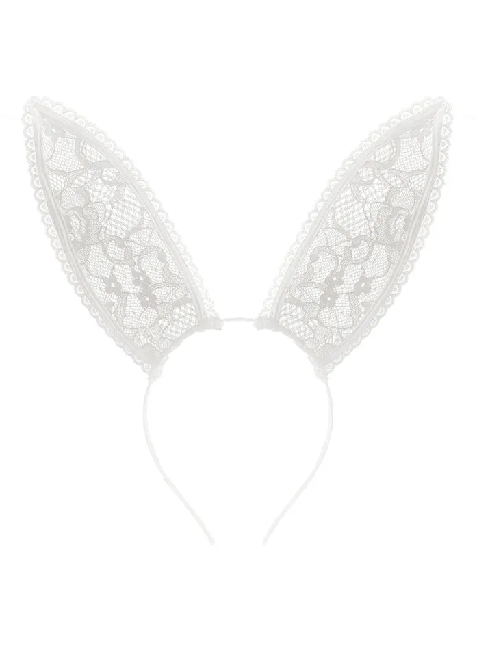 Accessories LingerieClothing Fleur Du Mal Lace Bunny Ears Ivory