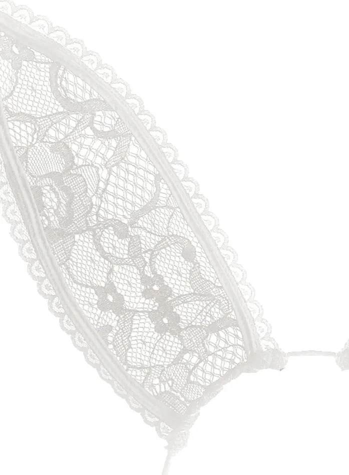 Accessories LingerieClothing Fleur Du Mal Lace Bunny Ears Ivory