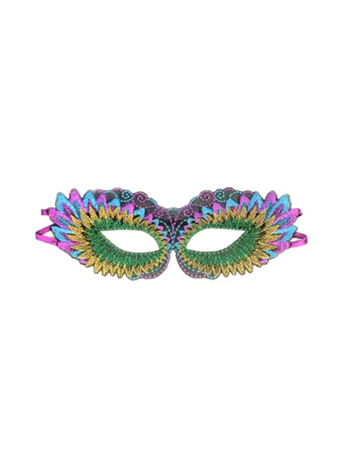 Accessories Lingerie Fleur Du Mal Carnival Embroidery Eye Mask Multi
