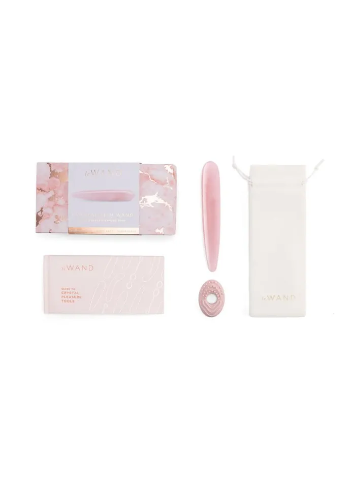 Accessories PleasureLingerie Fleur Du Mal Le Wand Crystal Slim Wand Rose Quartz