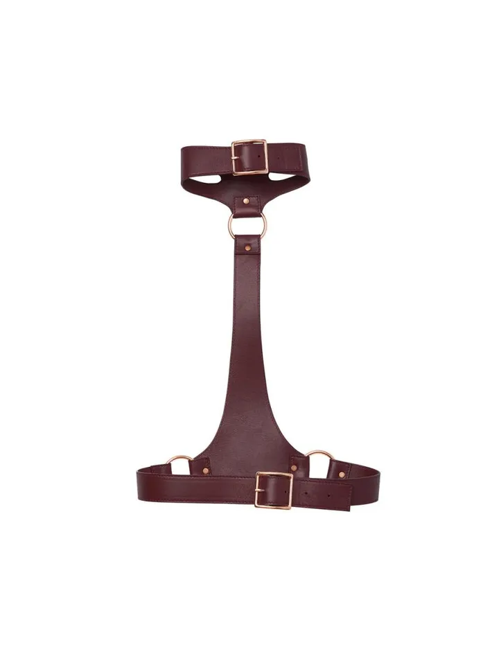 Accessories PleasureLingerie Fleur Du Mal Leather Harness Bordeaux