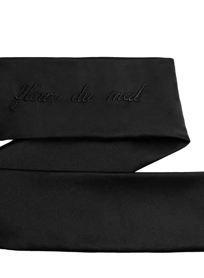Accessories PleasureLingerie Fleur Du Mal Silk Blindfold Black