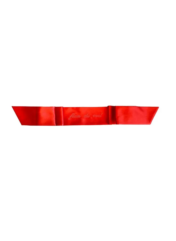 Accessories PleasureLingerie Fleur Du Mal Silk Blindfold Rouge