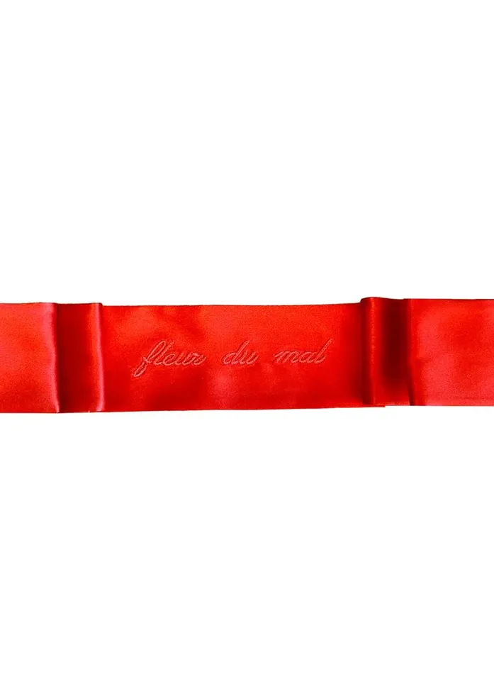 Accessories PleasureLingerie Fleur Du Mal Silk Blindfold Rouge