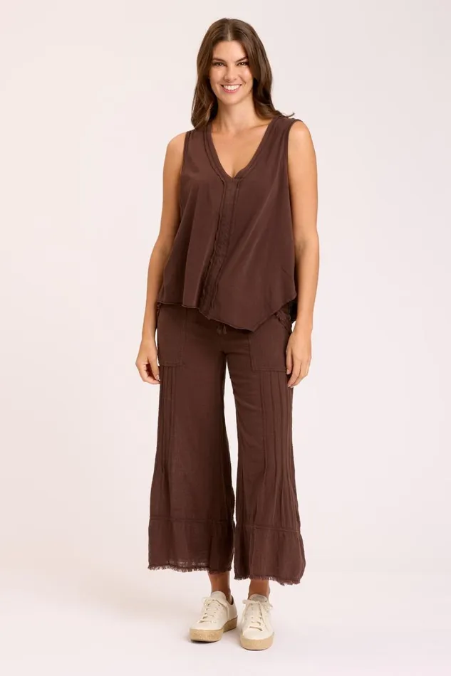 Ace Pant Leatherbound Pigment Clothing XCVI Crops