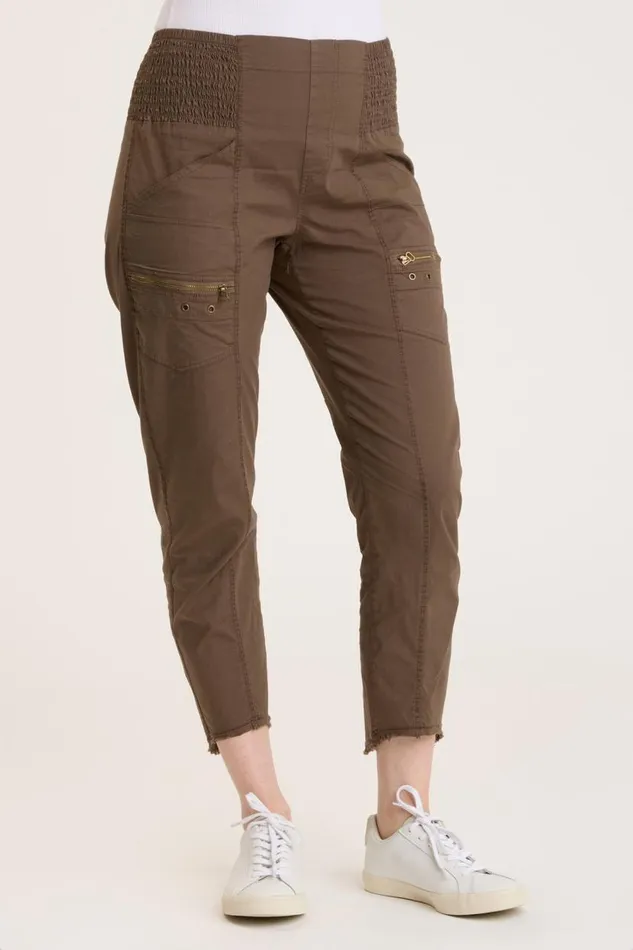 Acker Slim Pant Deep Fern Clothing XCVI Crops