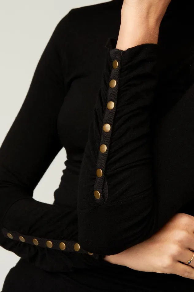 Ainsley Turtleneck Black Clothing XCVI ShirtsBlouses
