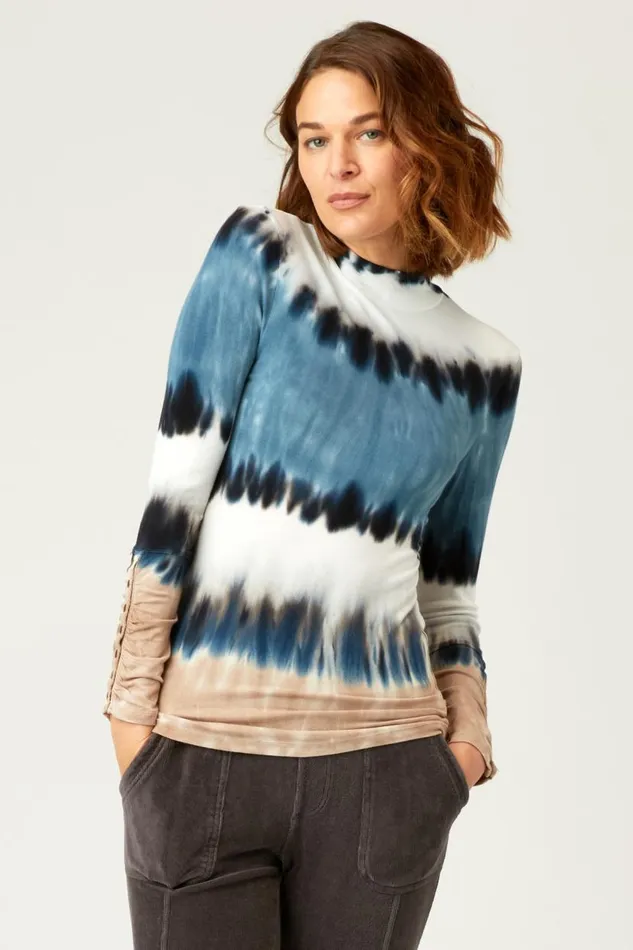 Ainsley Turtleneck Oblique Wash Clothing XCVI ShirtsBlouses