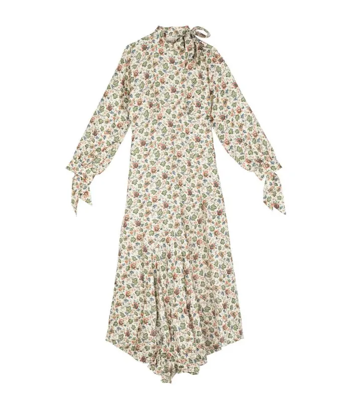 ALDA DRESS Ivory Mulberry Vine Floral Shop DEN Dresses