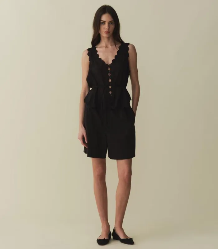 ALDORA TOP Black Shop DEN Tops