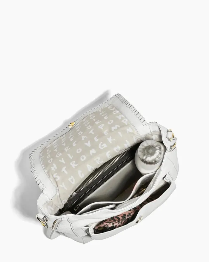 All For Love Convertible Backpack Cloud With Shiny Gold Women Aimee Kestenberg Backpacks