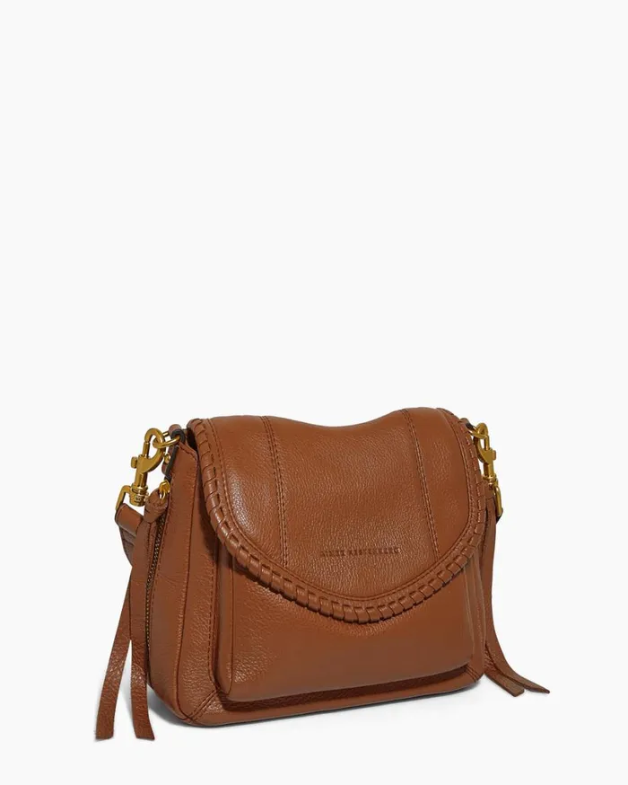 All For Love Mini Crossbody Chestnut With 14k Yellow Gold Women Aimee Kestenberg Crossbody Bags