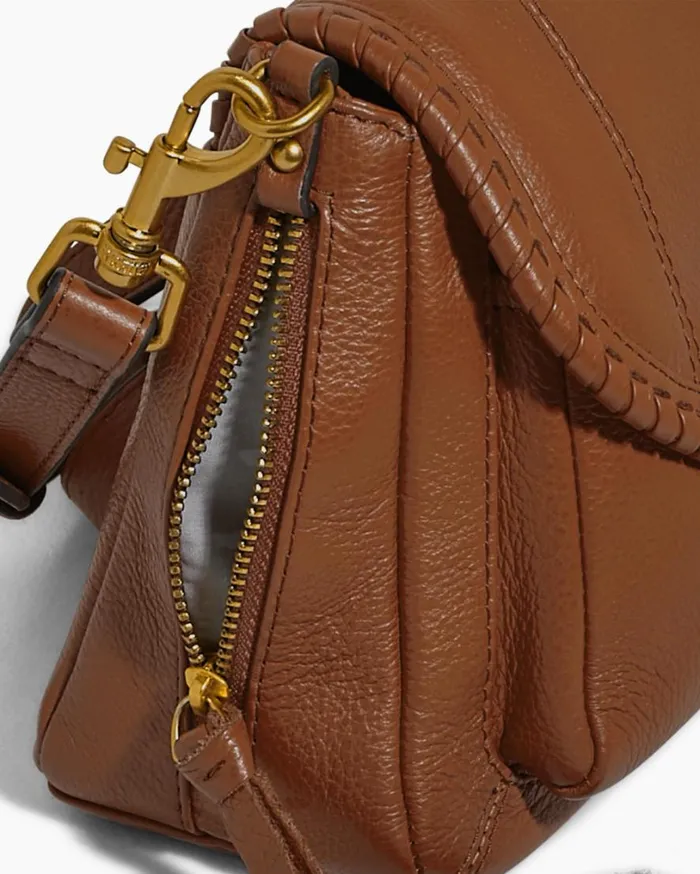 All For Love Mini Crossbody Chestnut With 14k Yellow Gold Women Aimee Kestenberg Crossbody Bags