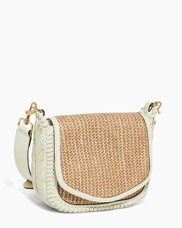All For Love Saddle Crossbody Raffia With Vanilla Ice Women Aimee Kestenberg Crossbody Bags