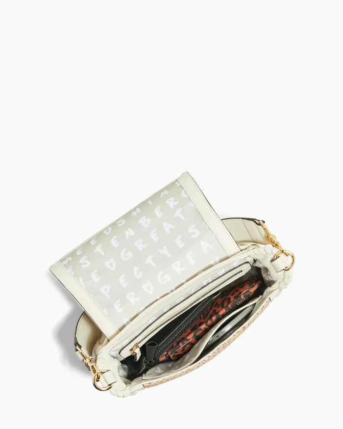 All For Love Saddle Crossbody Raffia With Vanilla Ice Women Aimee Kestenberg Crossbody Bags