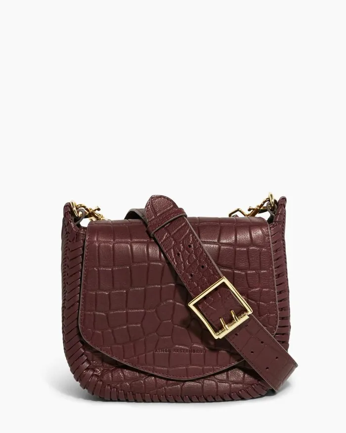 All For Love Saddle Crossbody True Plum Croco Women Aimee Kestenberg Crossbody Bags All For Love Saddle Crossbody True Plum Croco Women Aimee Kestenberg Crossbody Bags