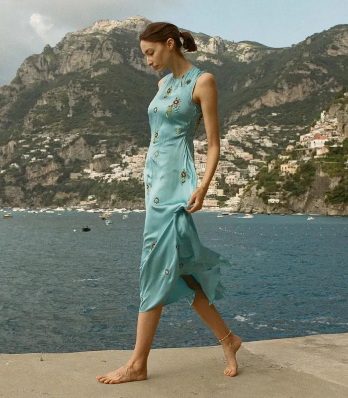 AMARI DRESS Blue Topaz Shop DEN Dresses