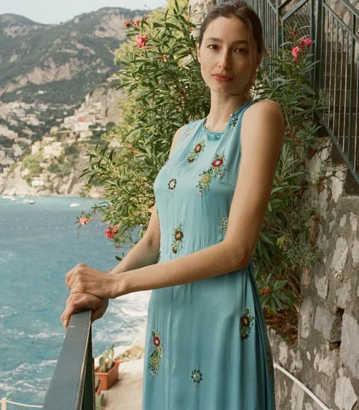 AMARI DRESS Blue Topaz Shop DEN Dresses
