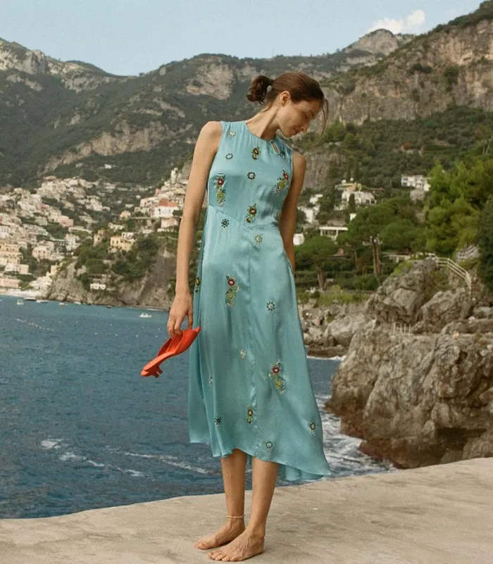 AMARI DRESS Blue Topaz Shop DEN Dresses