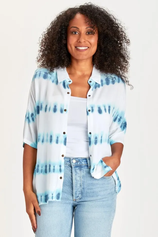 Amos Blouse Ludic Wash Clothing XCVI ShirtsBlouses