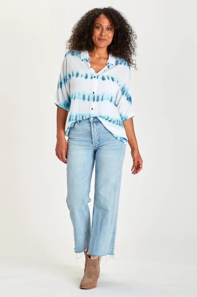 Amos Blouse Ludic Wash Clothing XCVI ShirtsBlouses