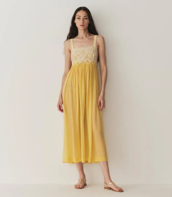 ANALIA DRESS Dandelion Yellow Shop DEN Dresses