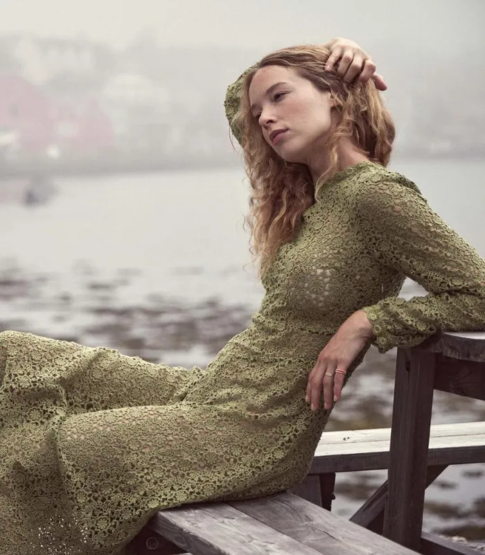 ANGELIQUE DRESS Poire Verte Shop DEN Dresses