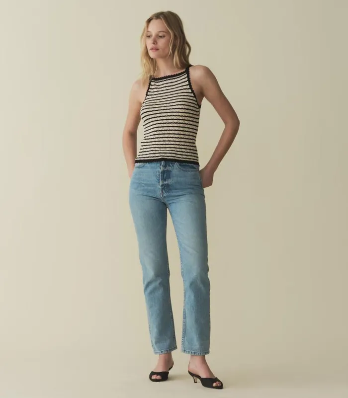 ANNA TANK Allaire Stripe Shop DEN Knitwear
