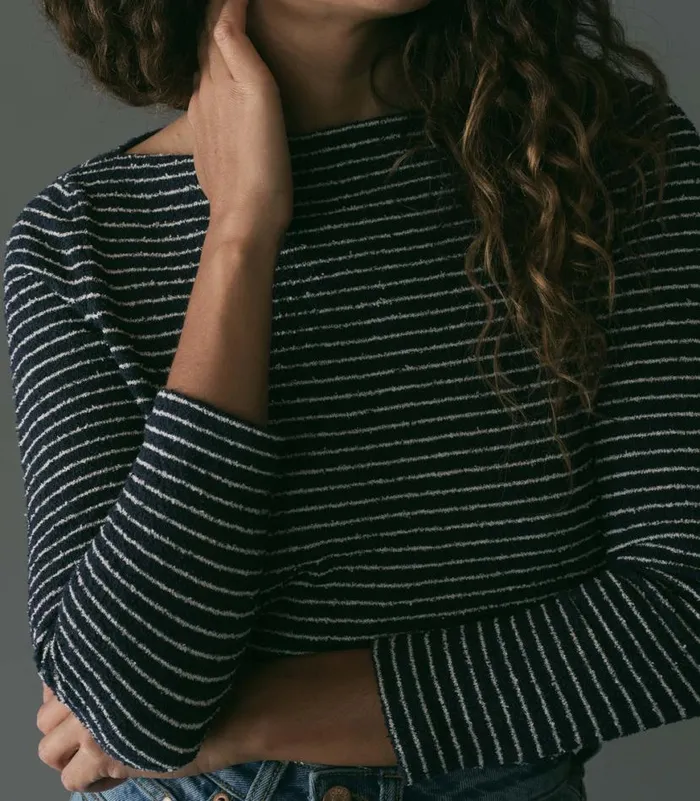 ARLANA KNIT TEE Riviere Stripe Shop DEN Knitwear