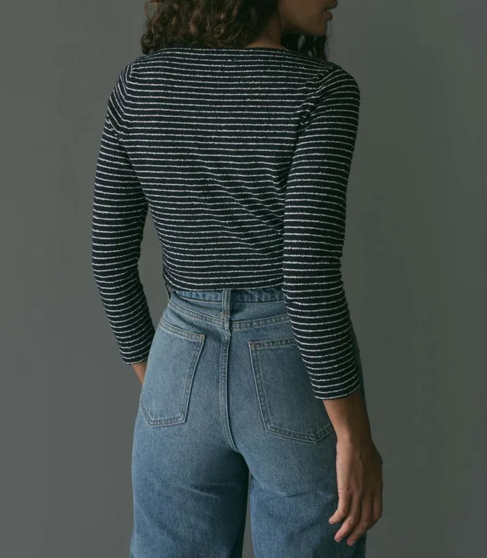 ARLANA KNIT TEE Riviere Stripe Shop DEN Knitwear