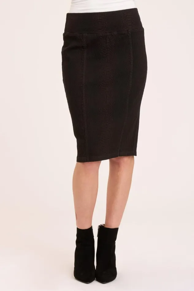 Arleigh High Waist Skirt Black Double Dye Clothing XCVI Skirts